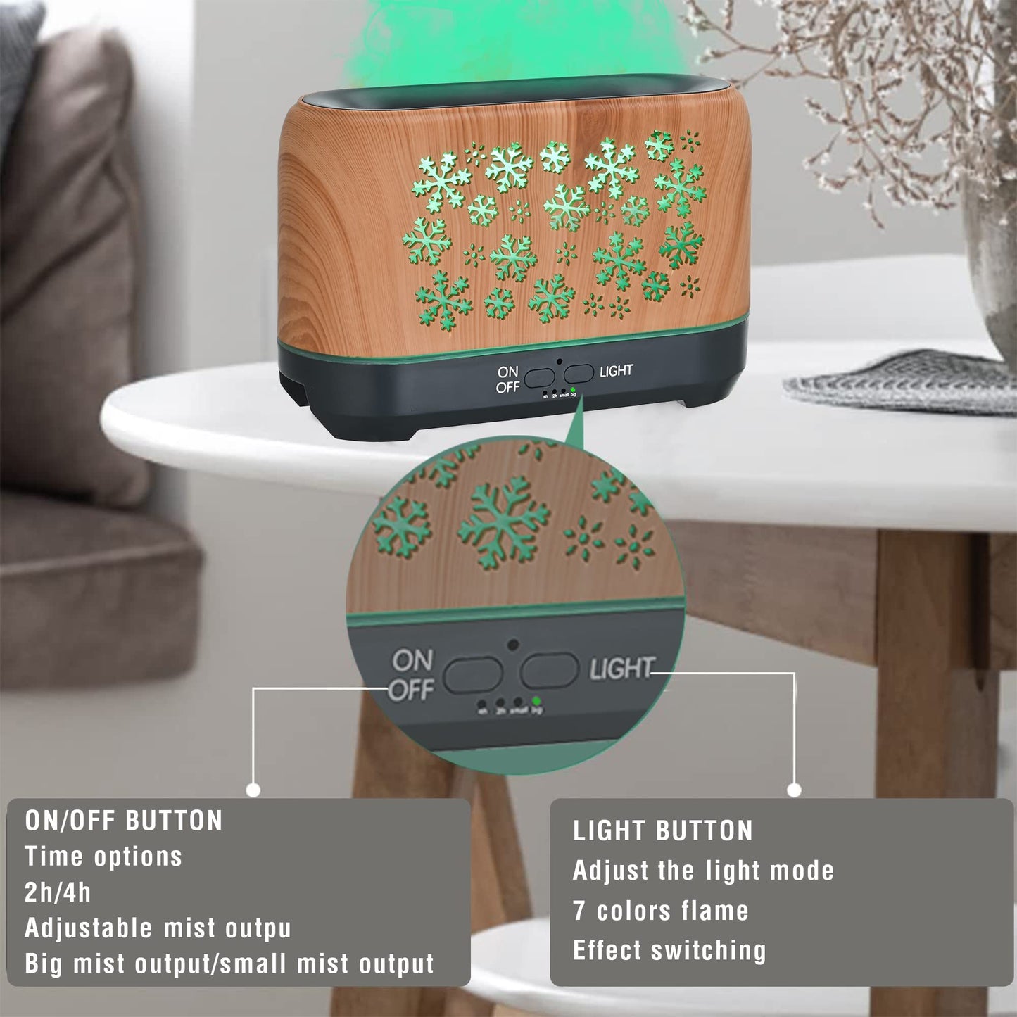 Colorful Aromatherapy Atmosphere Humidifier