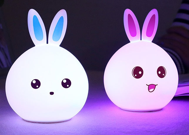Touch Sensor Rabbit Night Light: Cute & Colorful LEDs