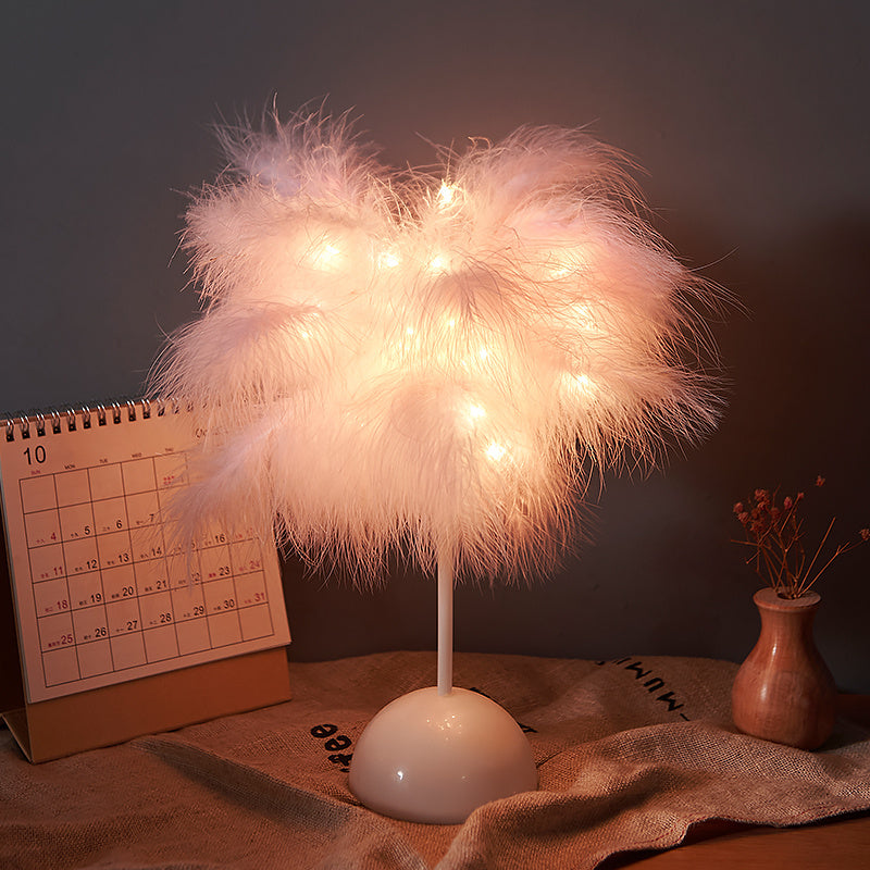 Nordic Feather Desk Lamp