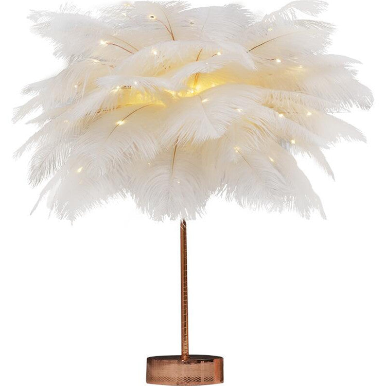 Nordic Feather Desk Lamp