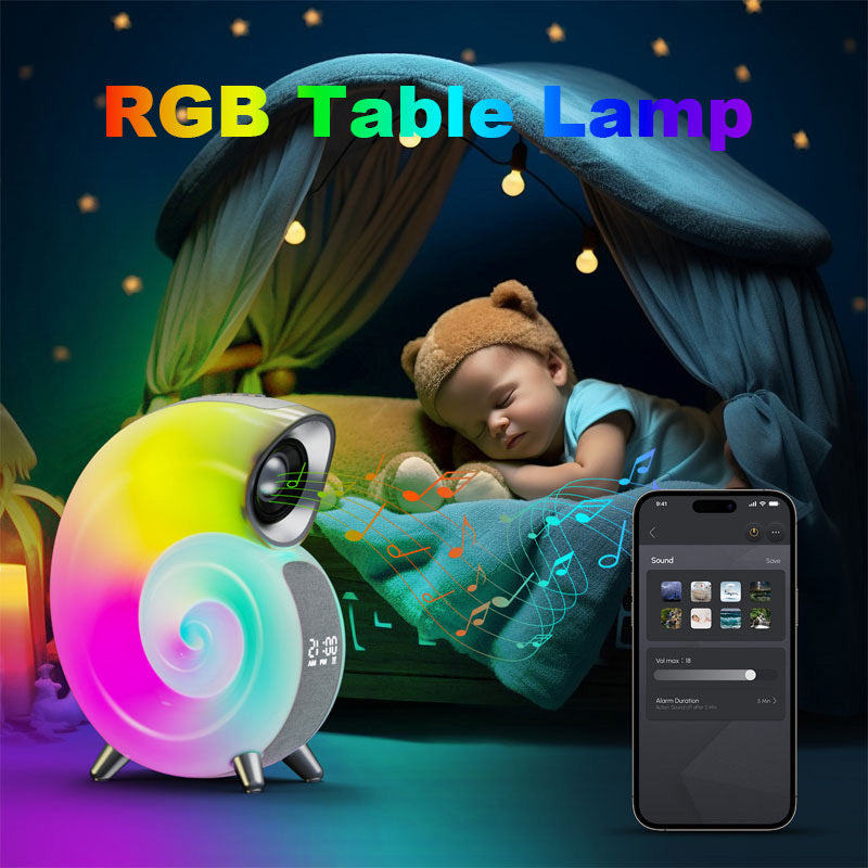 Smart RGB Speaker Alarm Clock & Wake-up Lamp