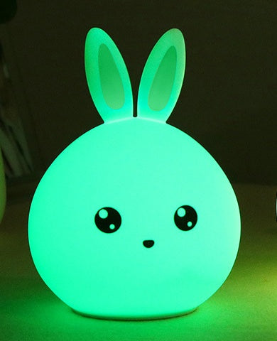 Touch Sensor Rabbit Night Light: Cute & Colorful LEDs
