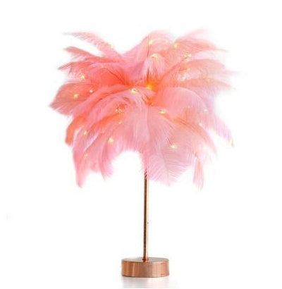 Nordic Feather Desk Lamp