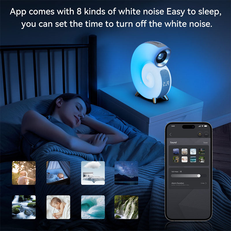 Smart RGB Speaker Alarm Clock & Wake-up Lamp