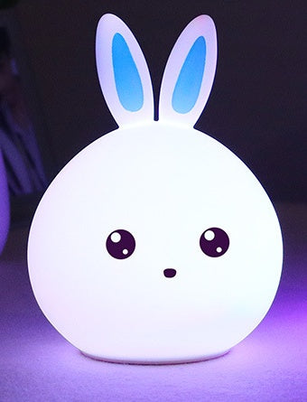 Touch Sensor Rabbit Night Light: Cute & Colorful LEDs