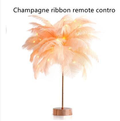 Nordic Feather Desk Lamp