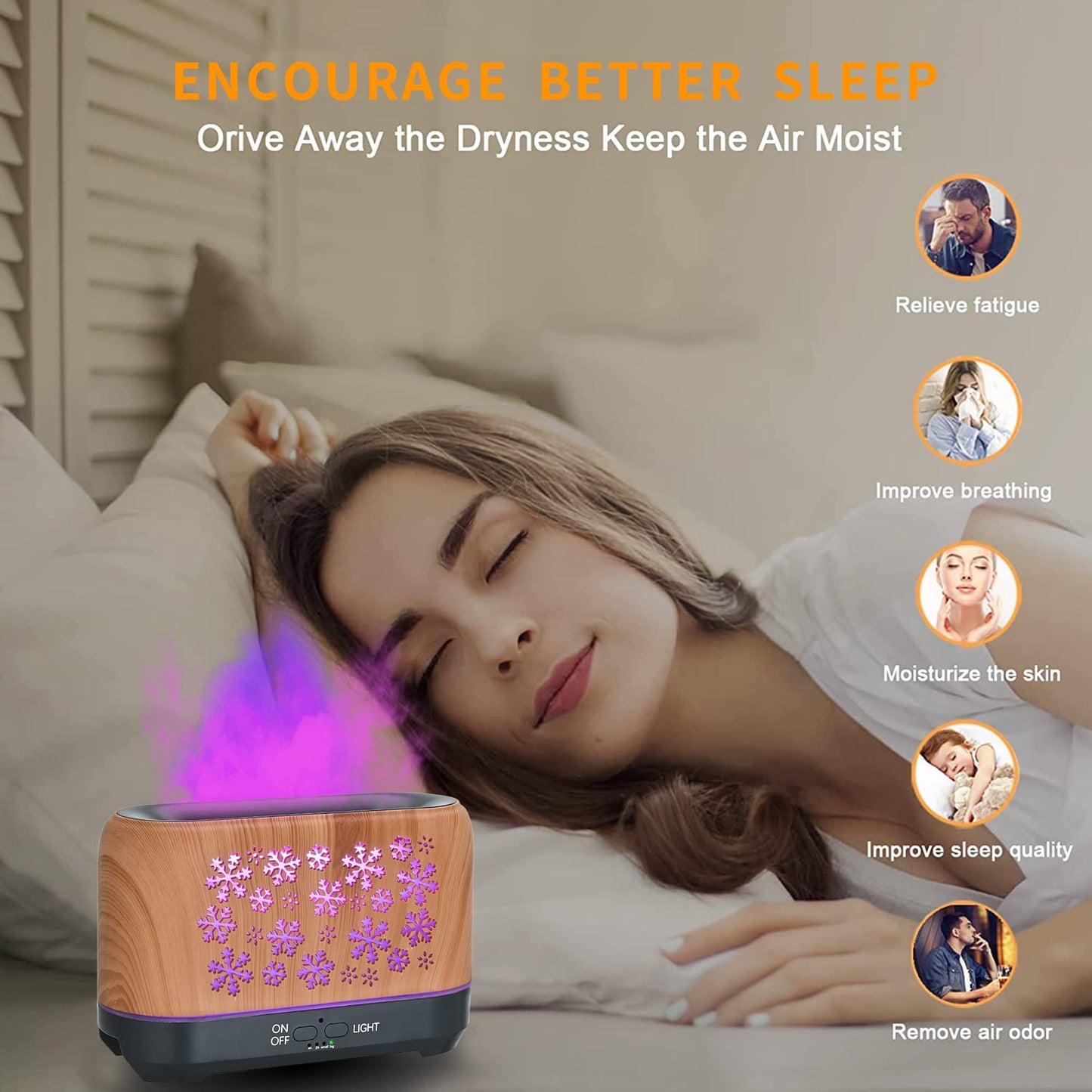 Colorful Aromatherapy Atmosphere Humidifier