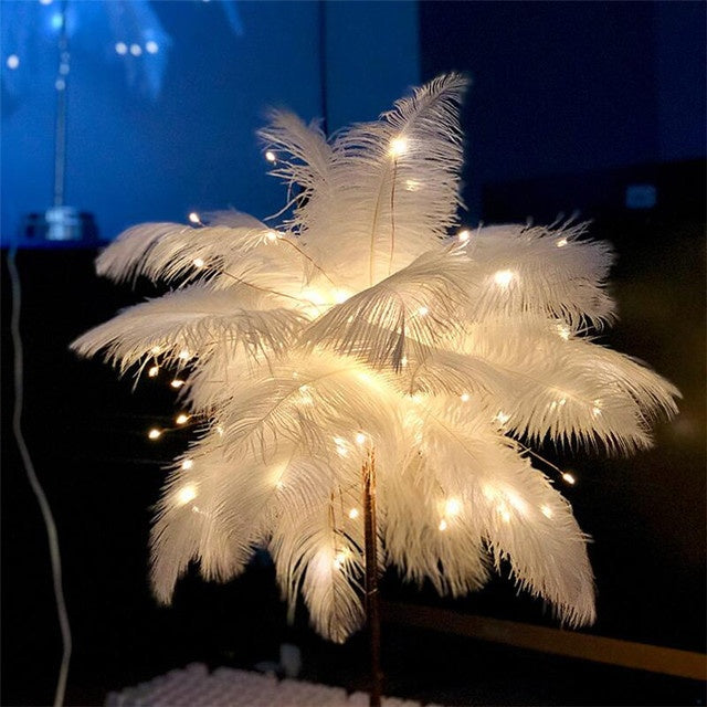 Nordic Feather Desk Lamp