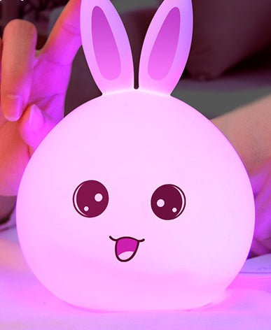 Touch Sensor Rabbit Night Light: Cute & Colorful LEDs