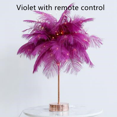 Nordic Feather Desk Lamp