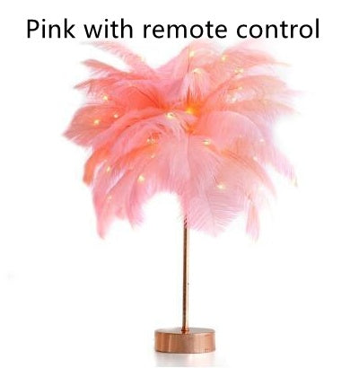 Nordic Feather Desk Lamp