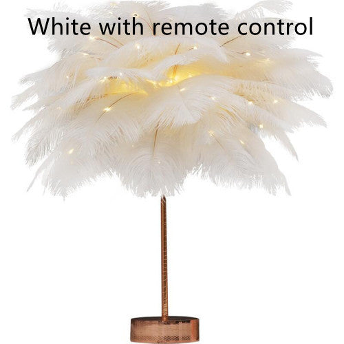 Nordic Feather Desk Lamp
