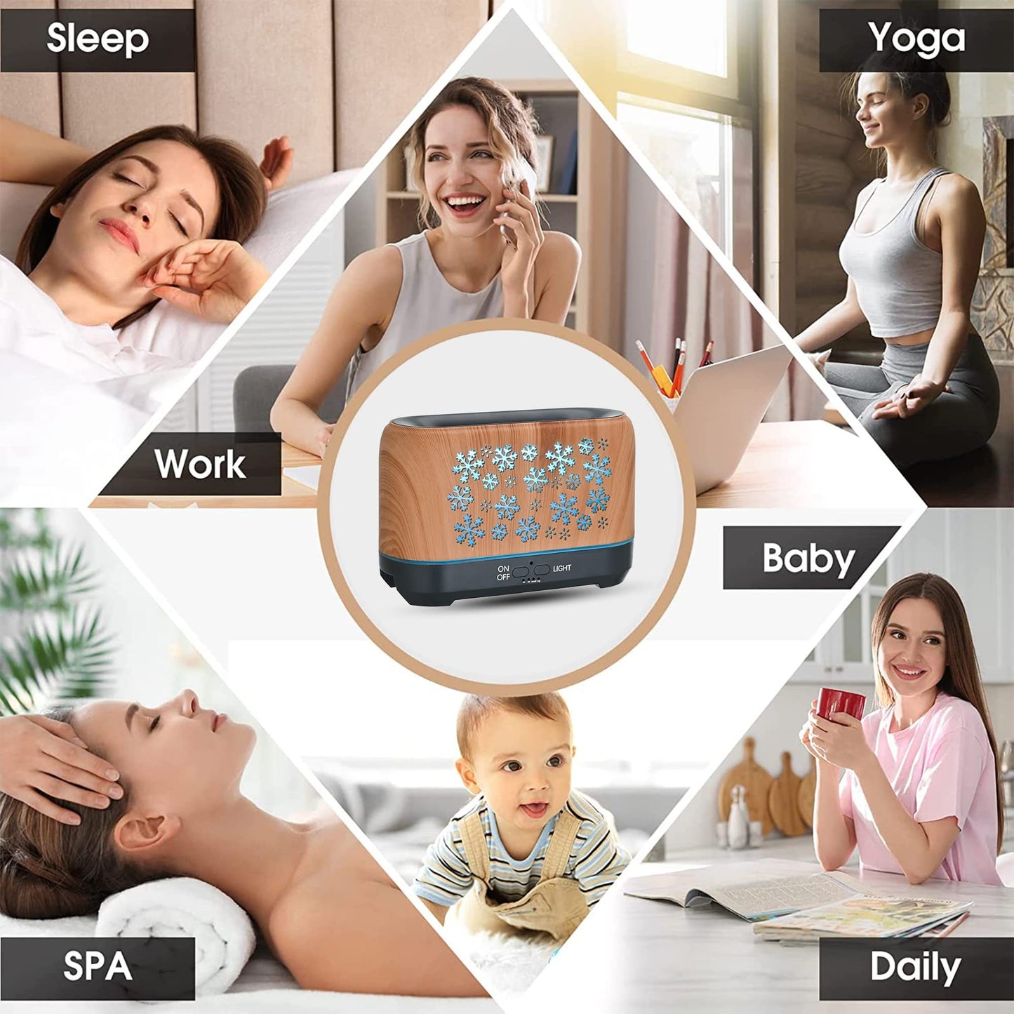 Colorful Aromatherapy Atmosphere Humidifier